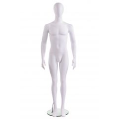 Male Mannequin - Oval Head, Arms at Sides